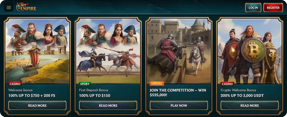 myempire casino bonus all