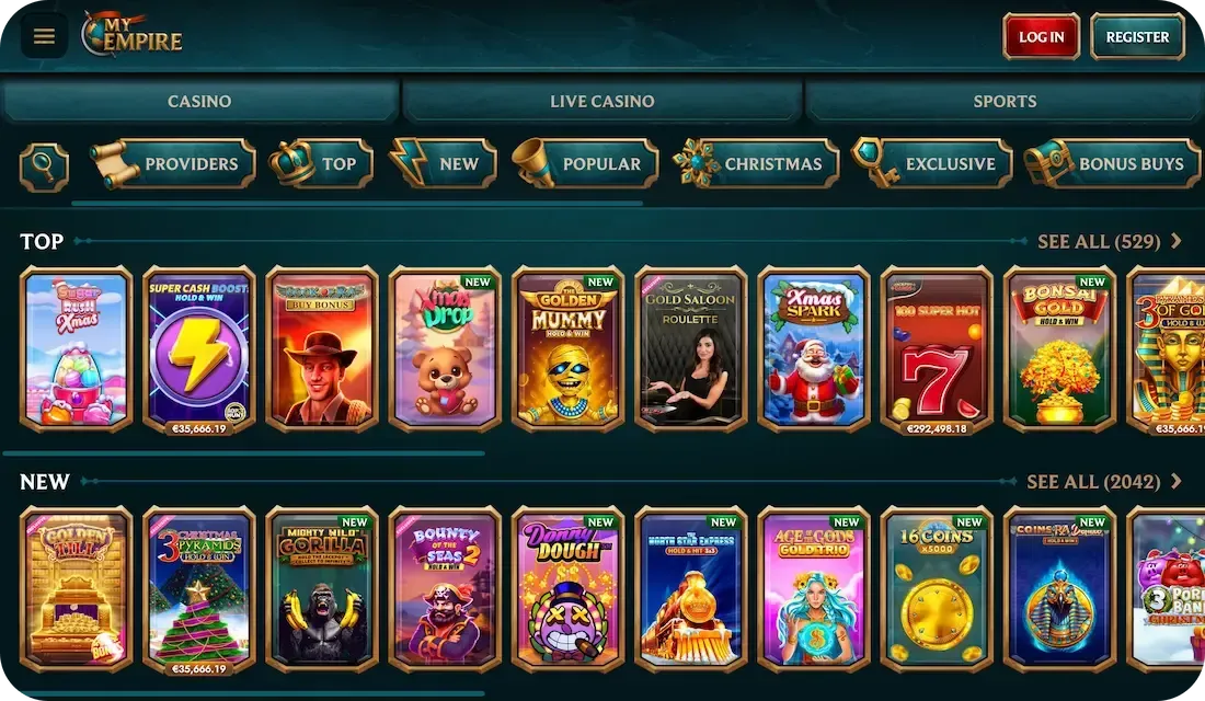 myempire casino games